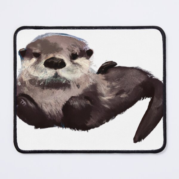 Item preview, Cute Sea Otter Digital Art Best Design designed and sold by MerchGiants.
