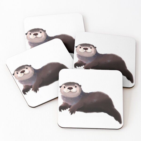 Item preview, Cute Sea Otter Digital Art Best Design designed and sold by MerchGiants.