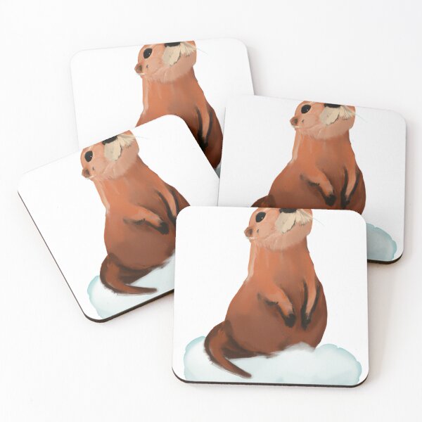 Item preview, Cute Sea Otter Digital Art Best Design designed and sold by MerchGiants.