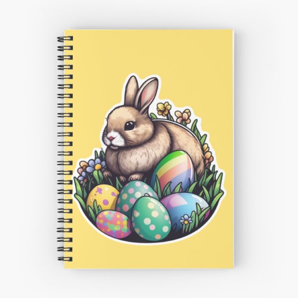 Item preview, Ester Bunny Rabbit with Easter Eggs designed and sold by DigitalMandy.