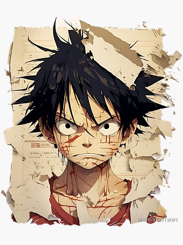 LUFFY - ONE PIECE Sticker for Sale by Aadiimanavv