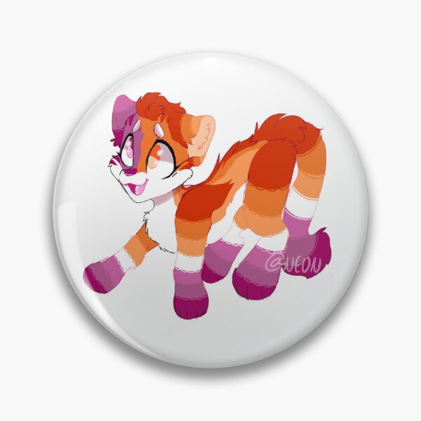 Item preview, Lesbain pride kitty for Amanda <3 designed and sold by neoncitykatz.
