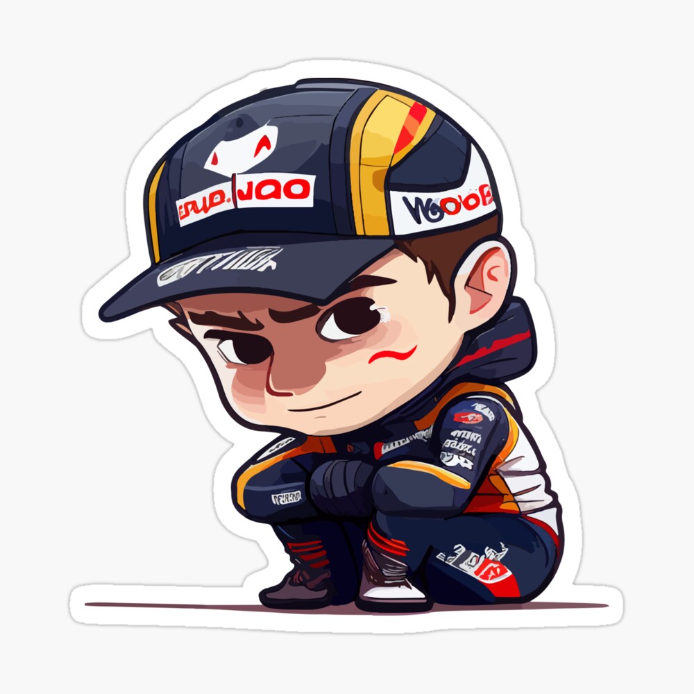 Max Verstappen chibi anime