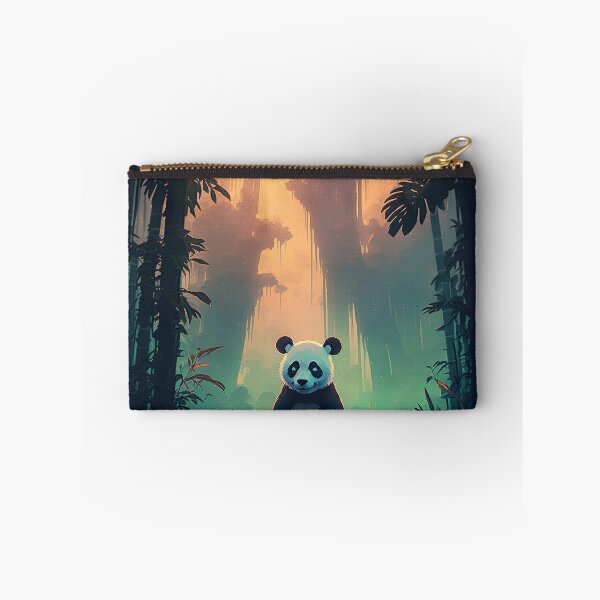 Item preview, Cute Neon Panda in a Bamboo Forest designed and sold by Filip Hudcovic.