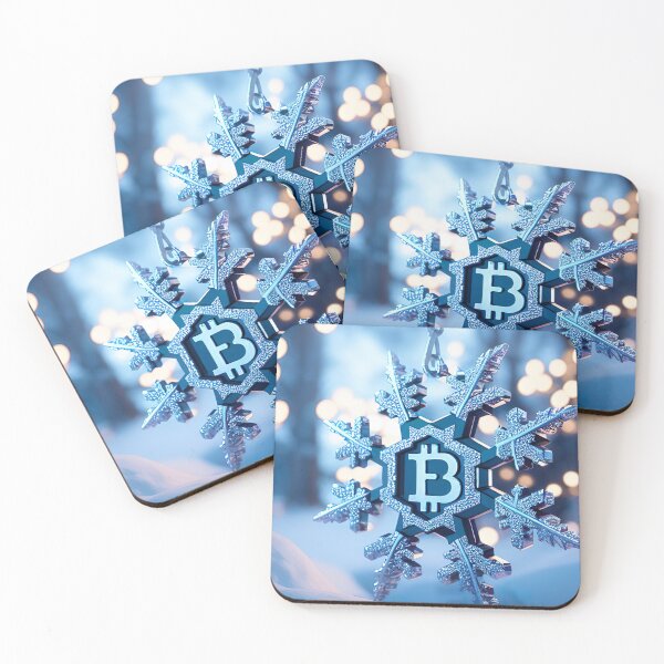 Item preview, Bitcoin Snowflake in winter wonderland  designed and sold by whatcryptodo.
