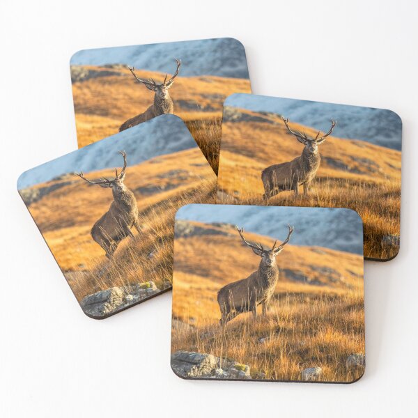 Item preview, Red Deer Stag in Winter designed and sold by derekbeattie.