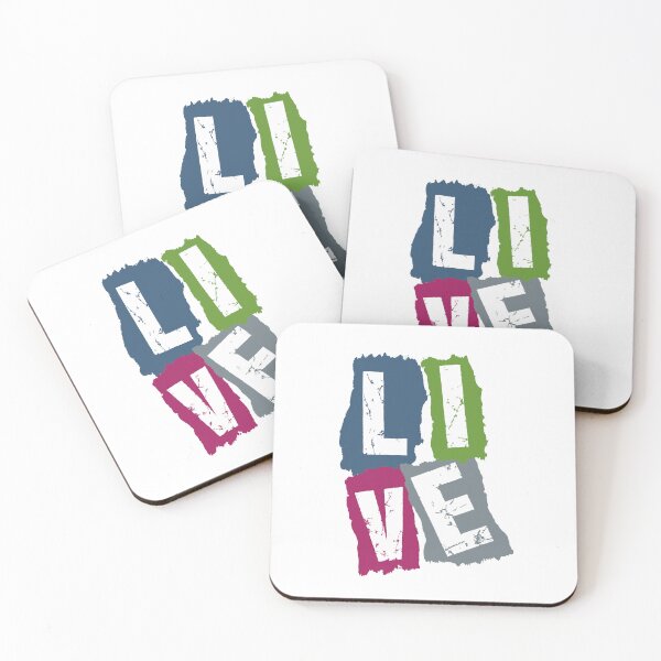 Item preview, LIVE - Just Live - Simple and colorful Design designed and sold by Agni Designs.