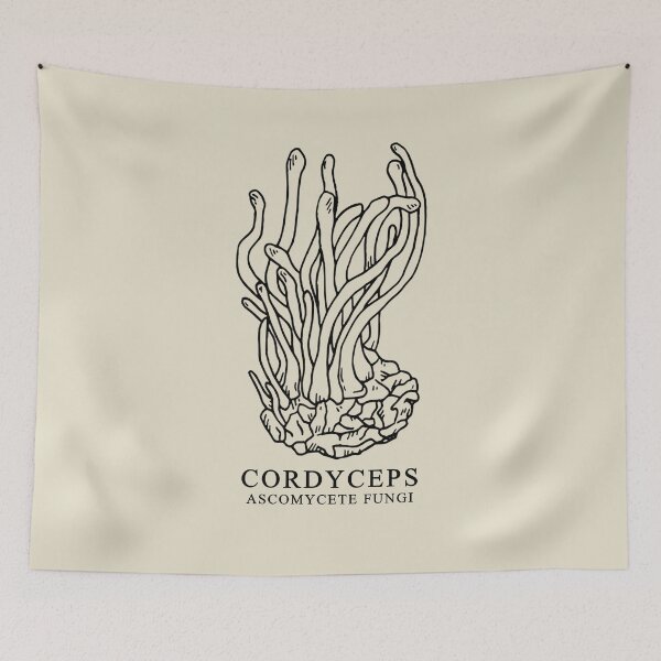 Item preview, Cordyceps Ascomycete Fungi designed and sold by ValentinaHramov.