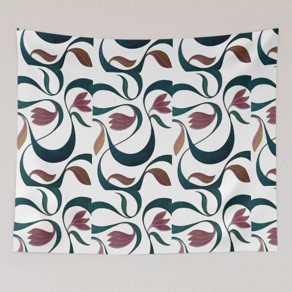 Item preview, hand drawn flower pattern designed and sold by stupidpotato1.
