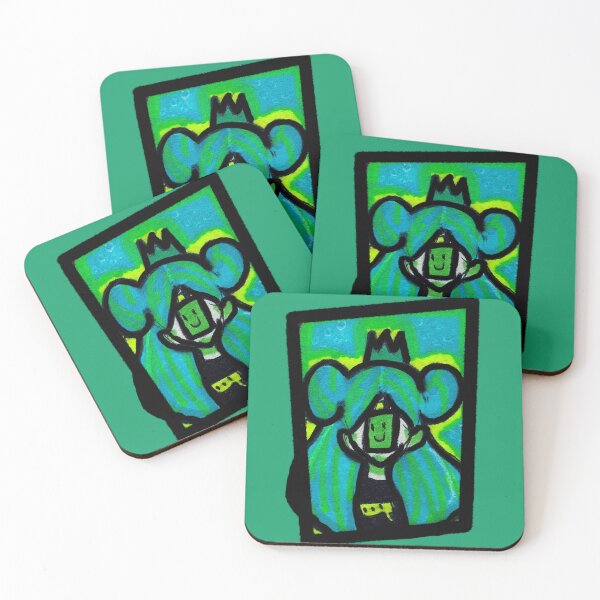 Item preview, Anime Girl Green Paper Masking - Neurodivergent designed and sold by jolabrese.