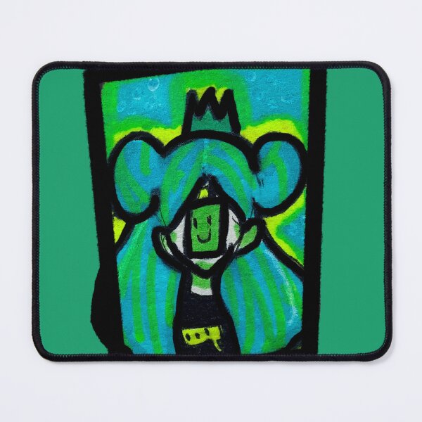 Item preview, Anime Girl Green Paper Masking - Neurodivergent designed and sold by jolabrese.