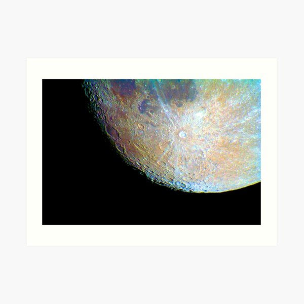 lunar south region Art Print