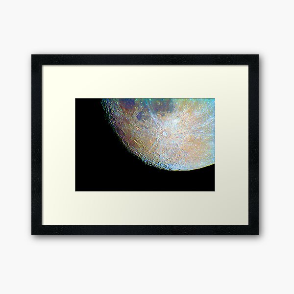 lunar south region Framed Art Print