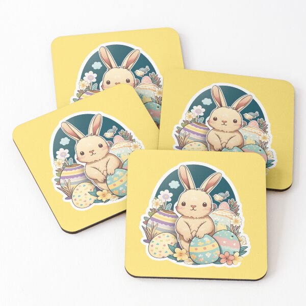 Item preview, Ester Bunny Rabbit with Easter Eggs designed and sold by DigitalMandy.