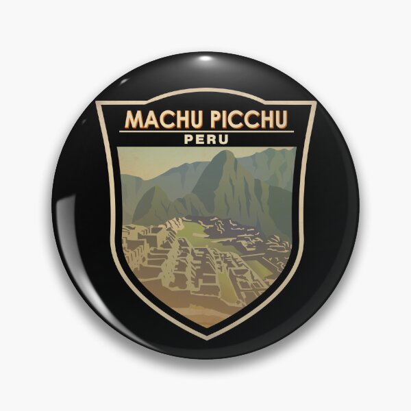 Item preview, Machu Picchu Peru Travel Art Badge designed and sold by KrisSidDesigns.