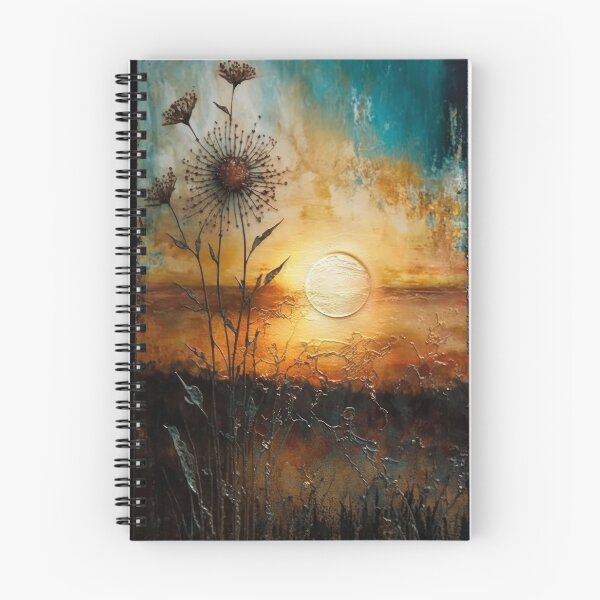 Item preview, Ablaze with Beauty: Encaustic Painting of a Flower at Sunset designed and sold by EvyeniaArt.