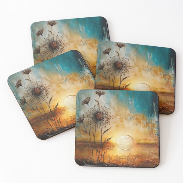 Item preview, Ablaze with Beauty: Encaustic Painting of a Flower at Sunset designed and sold by EvyeniaArt.
