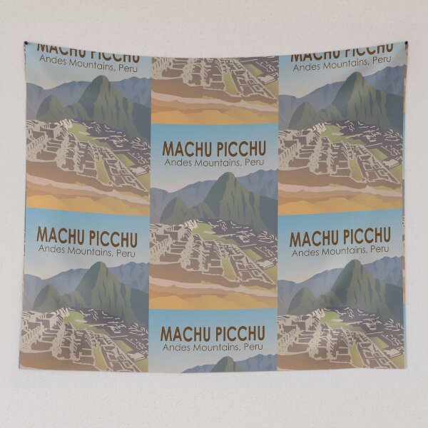Item preview, Machu Picchu Peru Travel Art Vintage designed and sold by KrisSidDesigns.