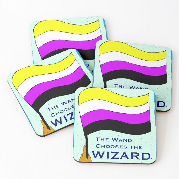 Item preview, Nonbinary Pride Wand designed and sold by Phoenix Houle.