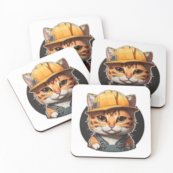 Item preview, Cats With Hard Hats designed and sold by T3goods.