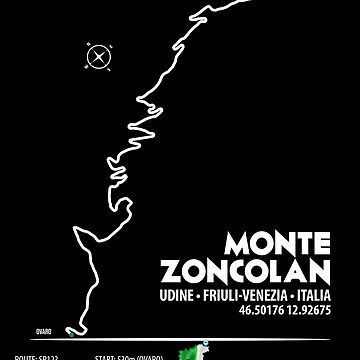 Sticker for Sale mit Monte Zoncolan Italien Italia Auto, Fahrrad