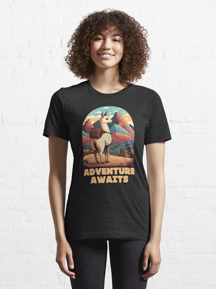 Disover Llama - adventure awaits | Essential T-Shirt 