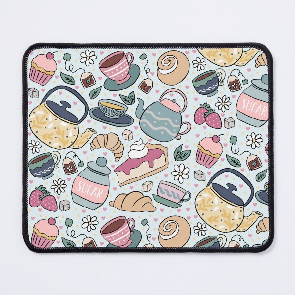Item preview, Cute tea party pattern  designed and sold by Yarafantasyart.