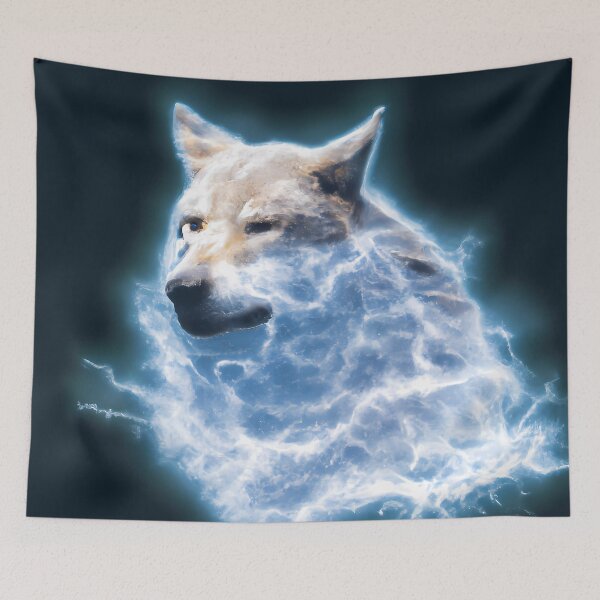 Item preview, Wolf with lightning designed and sold by Helleradi.