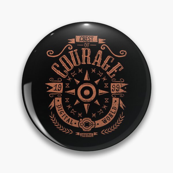 Item preview, Crest of Courage - Greymon - Taichi designed and sold by TrashCatPosse.