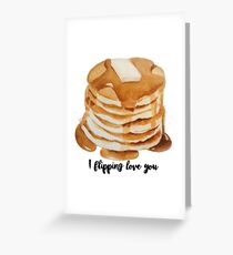 i flipping love you Greeting Card