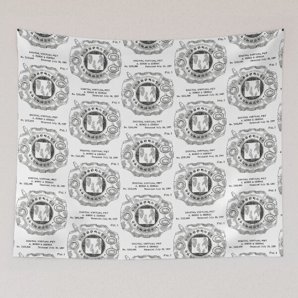 Item preview, Digital Virtual Pet Patent (Beige) designed and sold by TrashCatPosse.