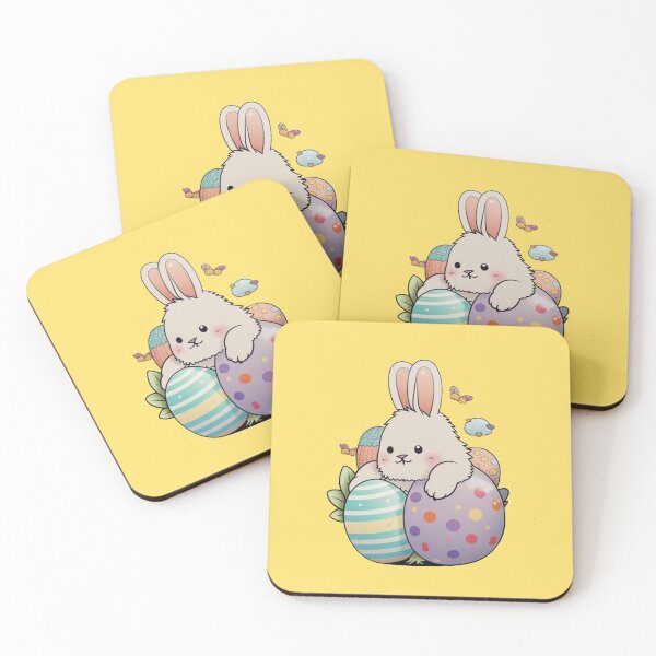 Item preview, Cute Easter Bunny Rabbit with Easter Eggs designed and sold by DigitalMandy.