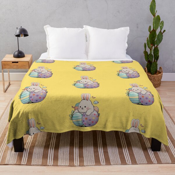 Item preview, Cute Easter Bunny Rabbit with Easter Eggs designed and sold by DigitalMandy.