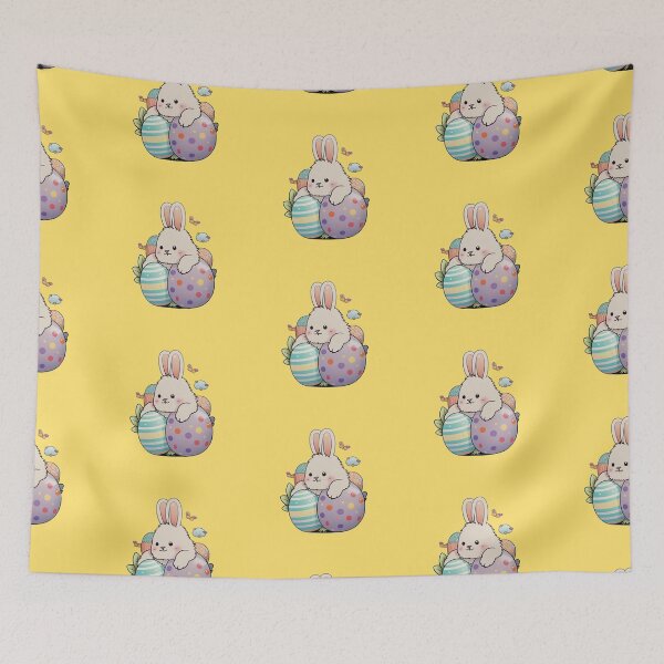 Item preview, Cute Easter Bunny Rabbit with Easter Eggs designed and sold by DigitalMandy.