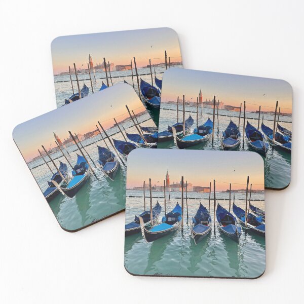 Item preview, Gondolas at sunset designed and sold by Jean-Luc Rollier.