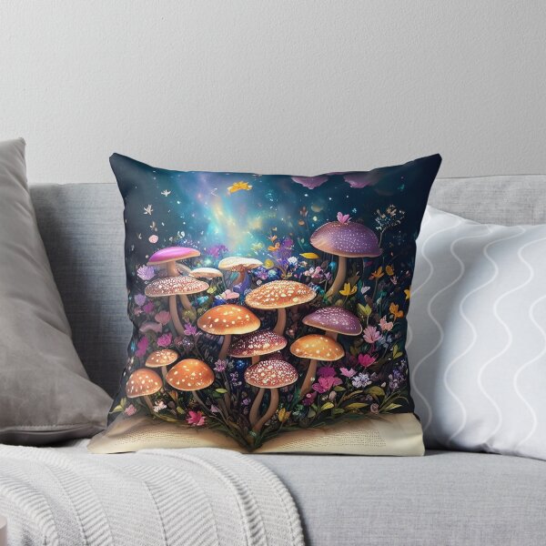 Item preview, Enchanted Pages - A Surreal Garden of Mushrooms and Blossoms designed and sold by nouveaudecor.