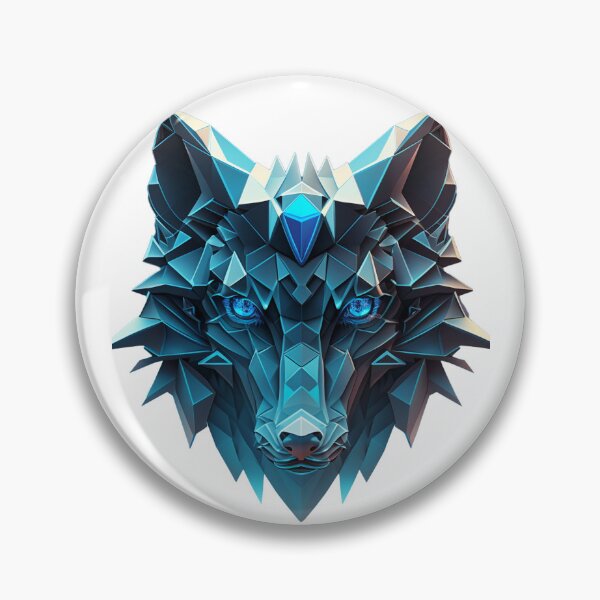 Item preview, Wolf Head Blue designed and sold by Tooncil.