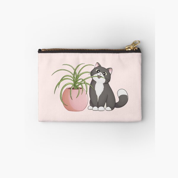 Item preview, Cat Eating Spider Plant designed and sold by Meowrye.