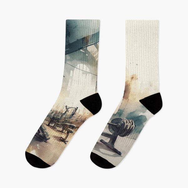 Item preview, gym watercolor designed and sold by shokA Design.