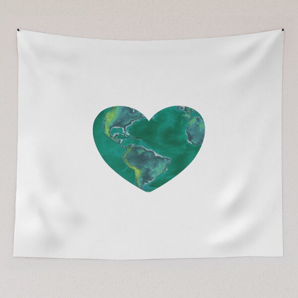 Item preview, Heart Shaped Earth designed and sold by Inspirationmotivation.