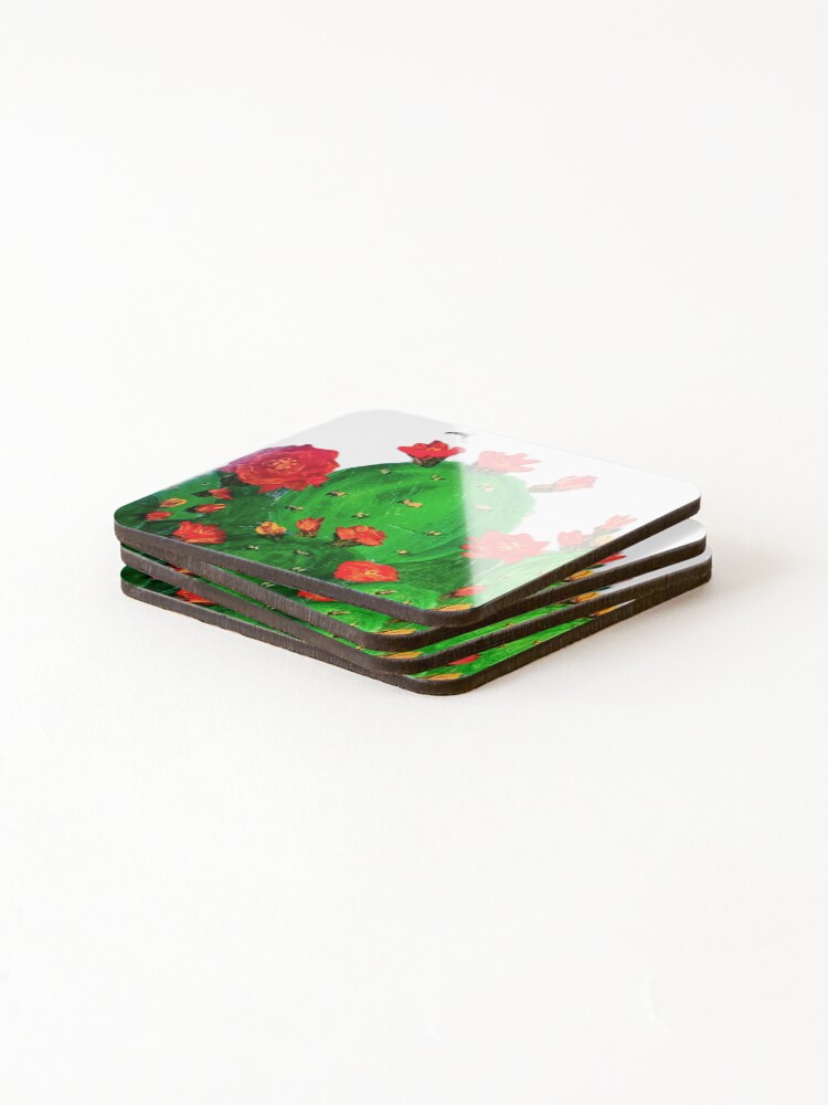 Thumbnail 4 of 5, Coasters (Set of 4), Texas Roses designed and sold by bluemoondavid.