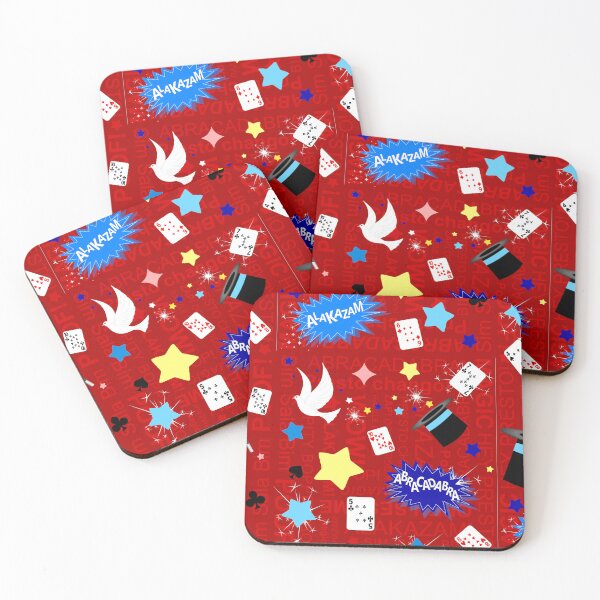 Item preview, Magic Tricks Magician Pattern - Red Magical Props designed and sold by inspirationzgal.
