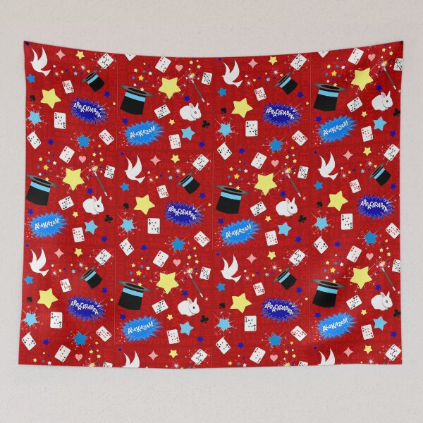 Item preview, Magic Tricks Magician Pattern - Red Magical Props designed and sold by inspirationzgal.