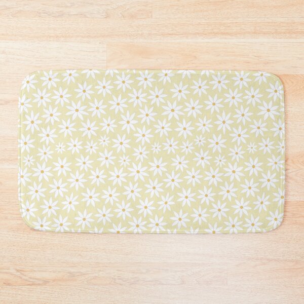 Item preview, White Daisies on a Pastel Yellow Backgound designed and sold by velvetearth.