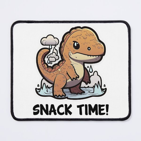 Item preview, Snack Time! Kawaii Baby Dino T-rex Design for Light Background designed and sold by zwrohn.