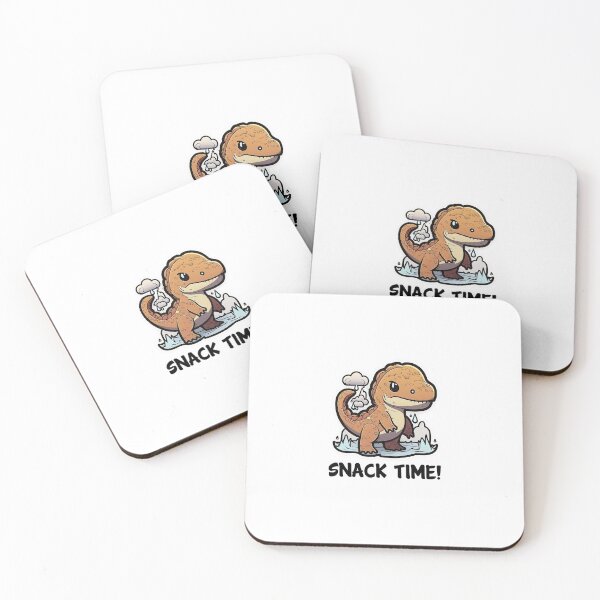 Item preview, Snack Time! Kawaii Baby Dino T-rex Design for Light Background designed and sold by zwrohn.