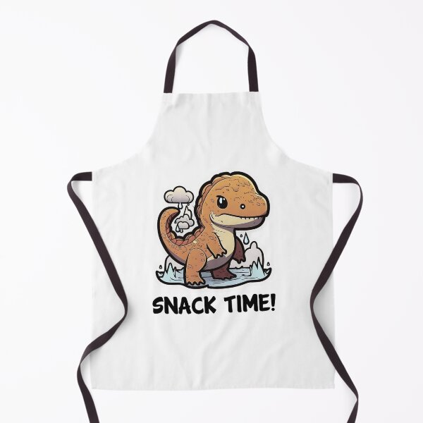 Item preview, Snack Time! Kawaii Baby Dino T-rex Design for Light Background designed and sold by zwrohn.