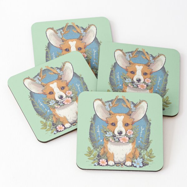 Item preview, Cottagecore Corgi Dog designed and sold by WhistlingSnail.