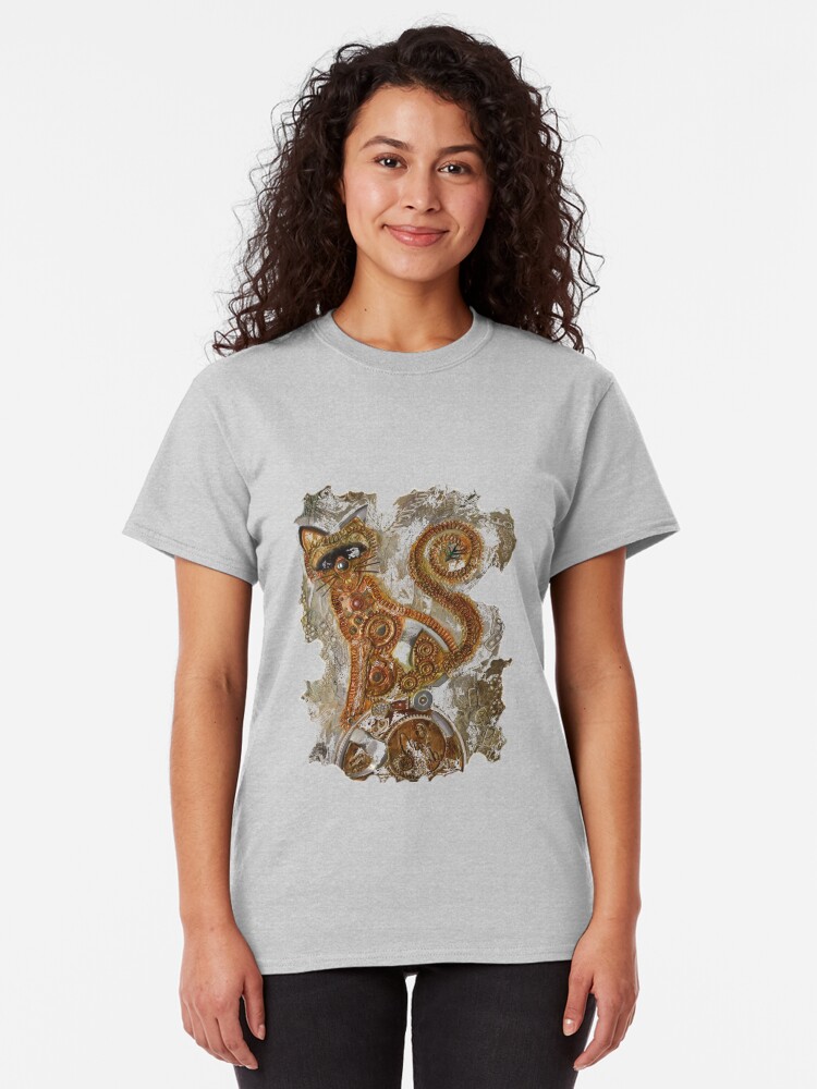 Alternate view of CRAZY STEAMPUNK CAT Classic T-Shirt