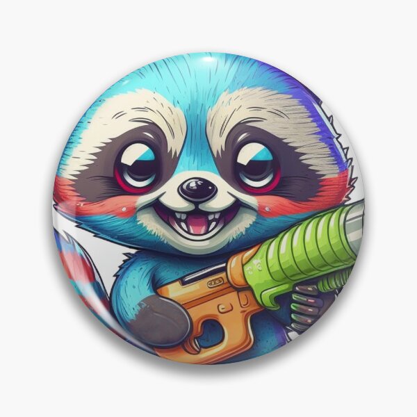 Item preview, Raccoon with Blaster designed and sold by Tooncil.